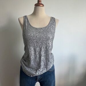 Joe Fresh -  Silver Sequin Camisole